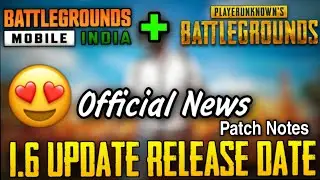 Finally 1.6 Update Patch Notes Bgmi & Pubg Mobile | 1.6 update Release date | Tamil Today Gaming