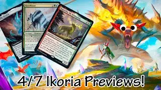 WUBRG Companion card, risen reef Mutate creature, Doom blade is back?! Ikoria 4-7 Spoilers/previews