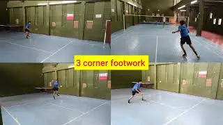 3 corner badminton footwork // manya modi
