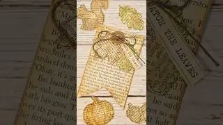 Украшение страниц книги своими руками ✂️📖 #JunkJournal #Papercraft #DIYTags #CraftTutorial