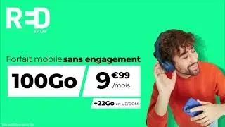 RED by SFR - Forfait Mobile sans engagement 100Go &agrave; 7,99euros par mois
