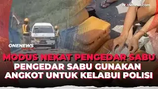 Aksi Dramatis Polisi Gagalkan 2 Pemuda Selundupkan Ganja Kering Pakai Mobil Angkot | OneNews Update