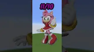 Sonic PIXEL ART in Minecraft #shorts