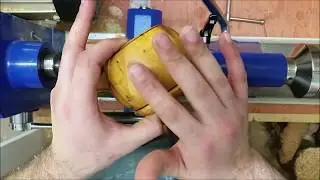 Woodturning - mortar and pestle from English Yew!