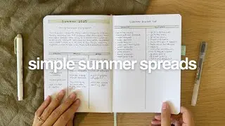 Make the most of the summer using these bullet journal spreads