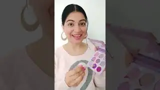 💜 Trying new Sfr Eyeshadow Palette #pastelcolors  #eyemakeup #sfrcolor