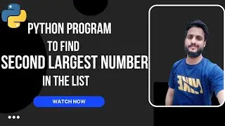 Python program to find second largest number in the list