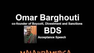 Gandhi Peace Award : Omar Barghouti, BDS