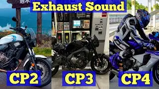 YAMAHA エキゾーストサウンド🎧｜CP2 XSR700 × CP3 XSR900 × CP4 YZF-R1 ┃至高の三連奏🔊