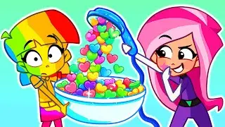 Don't Eat Too Much Candy! 🍭☔ Magic Candy Rain Story | Kids Funny Cartoons