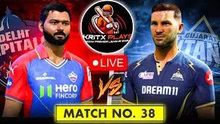 DELHI CAPITAL VS GUJURAT TITIANS | MATCH-38 | KP-IPL  CRICKET24 LIVE - KRITXPLAYS