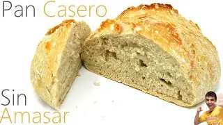 PAN Casero 😍 SIN AMASAR  😱 [Receta FÁCIL ] 🍞🥖 en 4 minutos