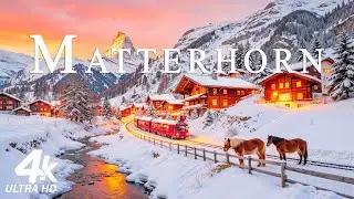 Маттерхорн зимой 4K ❄️ Очаровательная альпийская сказка • Потрясающие пейзажи