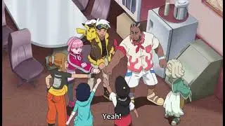 The Rising Volt Tacklers Handshake! (Pok&eacute;mon Horizons)
