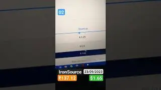 23/09/23  02 IronSource Earning: $1.65, Sessions(sum): 2.7k