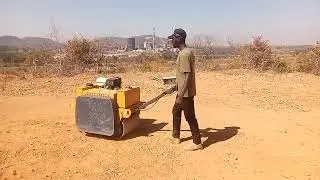 &frac12; million litre tank preparation ground compacting on the hill in Torwood @ Chumezhi Farms