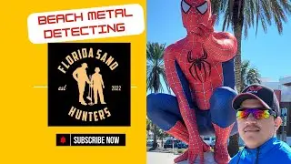 Beach Metal Detecting with  the Florida Sand Hunters at Clearwater Beach FL.