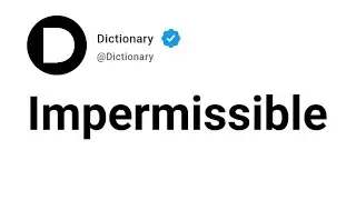 Impermissible Meaning In English