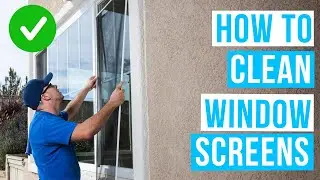 How to CLEAN WINDOW SCREENS | Make them LOOK BRAND NEW!