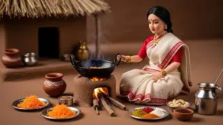 Relaxing Miniature Dollhouse Cooking | Indian Village Life | M for Miniature 