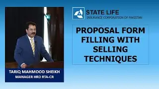Filling of Proposal form with selling Techniques-by Tariq Mahmood Sheikhا