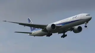 ANA B777-300ER landing in London Heathrow!