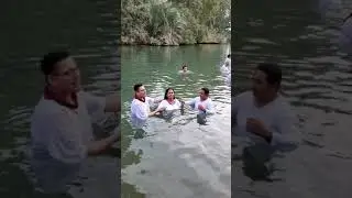 Bautismo de Dra. Katherine en el Rio del Jordan.Jerusal&eacute;n
