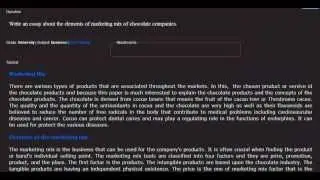 Write an essay about the elements of marketing mix of chocolate companies.