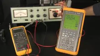 Bruel & Kjaer 1023 Sine Generator Sweeping 20Hz to 20kHz Measured by Fluke 97 and Fluke 85