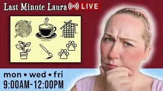 quiet crafty morning (i have strep throat, so not much talking)  | Come Chat & Craft LIVE
