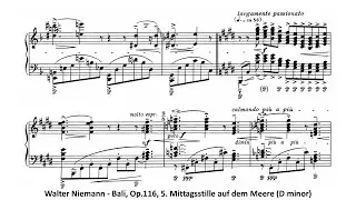Walter Niemann - Bali, Op.116, 5. Mittagsstille auf dem Meere (D minor)