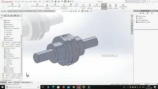 Oldham coupling solidworks modeling and assembly