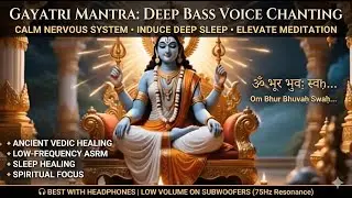 Gayatri Mantra Chanting in Deep Bass Voice | Ancient Vedic Healing Sound | #healingfrequencies