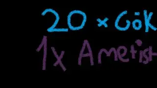 Bir Uykusuz Var Gök Kesiyor/20x gök 1x ametli #sonoyuncutitanyumpvp #sonoyuncu