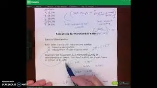 Accounting for Merchandise Sales