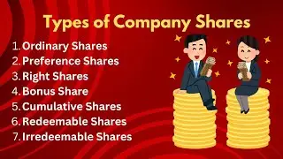 Types of Shares in a company - Definition & Explanation #share #companysetup #youtube