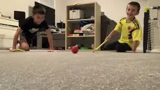 Playing mini sticks with my brother part 49!