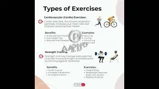 Types ofexercise#balance#cardio #flexibility#strengthening #lowintensity#highintensity #aapnophysio