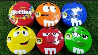 Satisfying Video | Unpacking 5 M&M'S and 1 Skittles Boxes with Candy ASMR