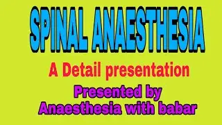 #Spinal #Anaesthesia, #induction, #contraindication, #techniques, and #complications
