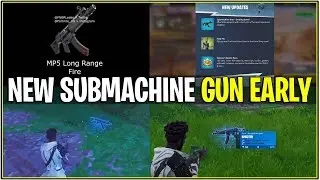 *NEW* Fortnite: NEW SUBMACHINE GUN EARLY GAMEPLAY! | (Sounds, Fire Rate, and More!)