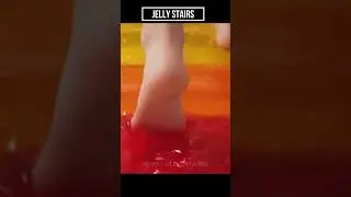 ASMR Walk on Jelly Stairs | Wobbly, Gooey Sounds 🌈
