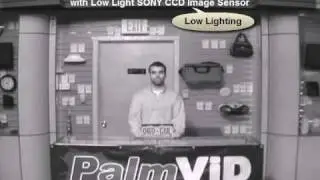PalmVID Black & White Security Camera with Sony CCD Image Sensor & Low Light Sample Video