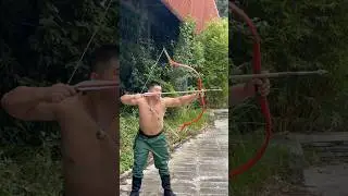 86lbs Manchu style bow shooting #manchu #archery #kungfu #qing