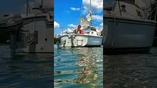 Hanging out by the boat #sailing #swimming