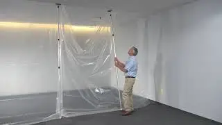 ZipWall Dust Barrier Poles Single Motion Setup