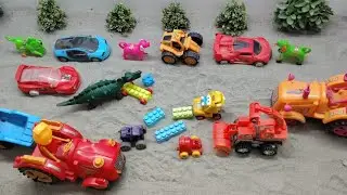 Gaadi pe mostar ne hamla kar diya hai popular cars cartoon videos tractor trailer wala cartoon video