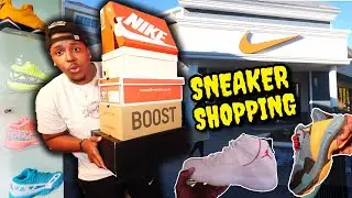 SNEAKER SHOPPING AT THE OUTLETS! 5 HEAT SNEAKER PICKUPS & MALL VLOG! SHOPPING IN ATLANTA!