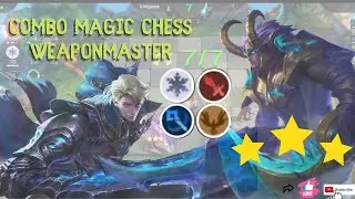 combo magic chess weaponmaster #mlbb #magicchess #mobilelegends @FTMOBILE #weaponmaster #zilong