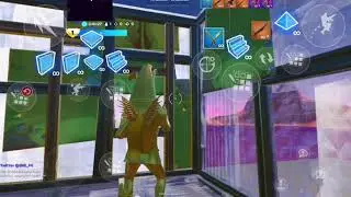 Making an INVISIBLE BOX on Fortnite MOBILE with FULL GOLD PEELY (Fortnite Mobile Quad Binds)